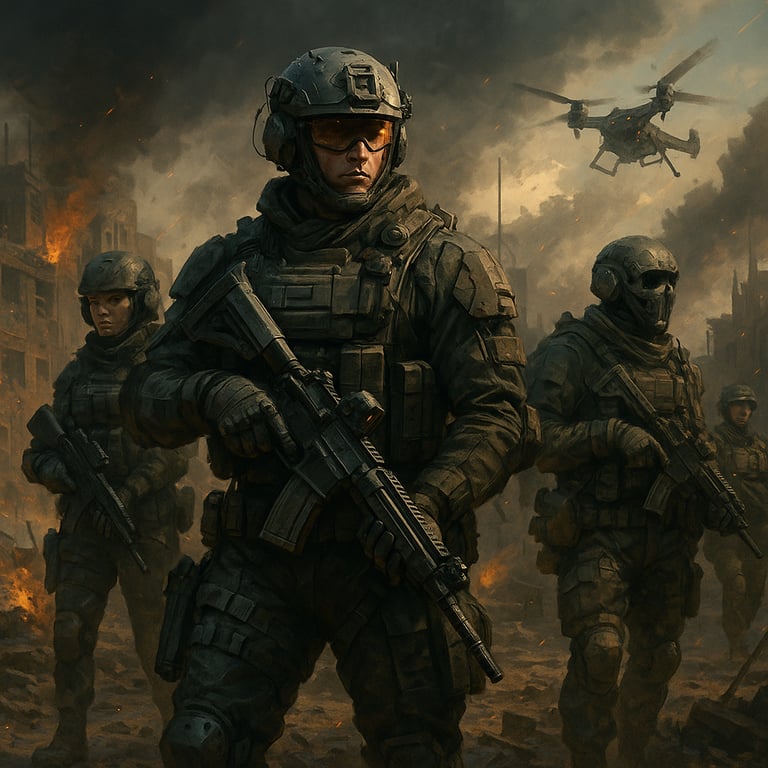 Cover art for War Horizon, an action scenario on AI Dungeon