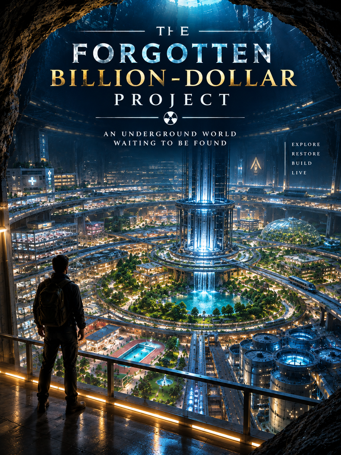 Cover art for THE FORGOTTEN BILLION-DOLLAR PROJECT, an action scenario on AI Dungeon