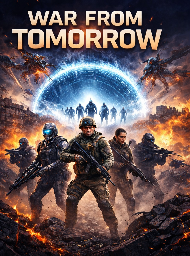 Cover art for War From Tomorrow, a war scenario on AI Dungeon