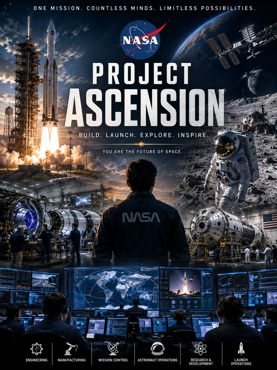 Cover art for Project NASA, a fantasy scenario on AI Dungeon