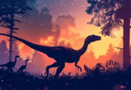 Cover art for Velociraptor, a dinosaur scenario on AI Dungeon