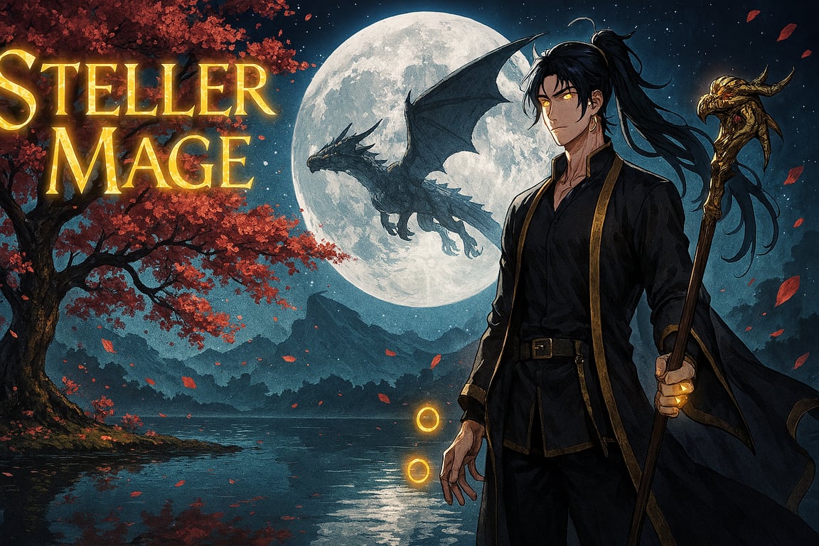 Cover art for Steller Mage, a high fantasy scenario on AI Dungeon