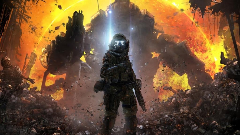 Cover art for Titanfall 3, a shooter scenario on AI Dungeon