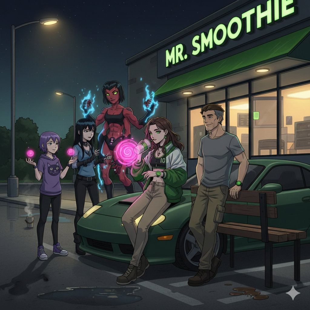 Cover art for Into The Omniverse , a ben 10 scenario on AI Dungeon