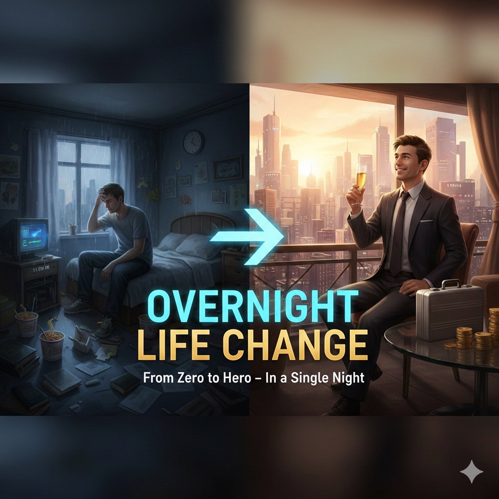 Cover art for Overnight Life Change v2- Create your own, a life sim scenario on AI Dungeon