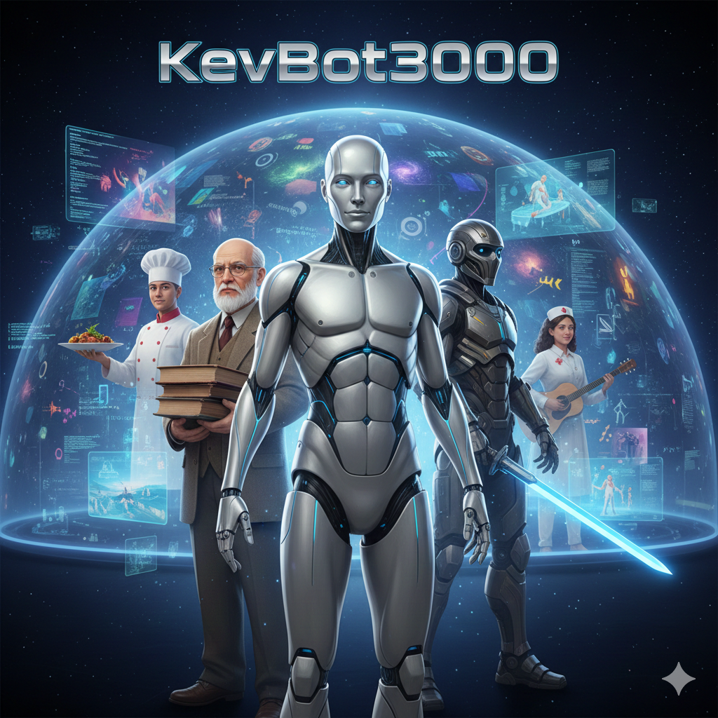 Cover art for KevBot3000, a sci fi scenario on AI Dungeon