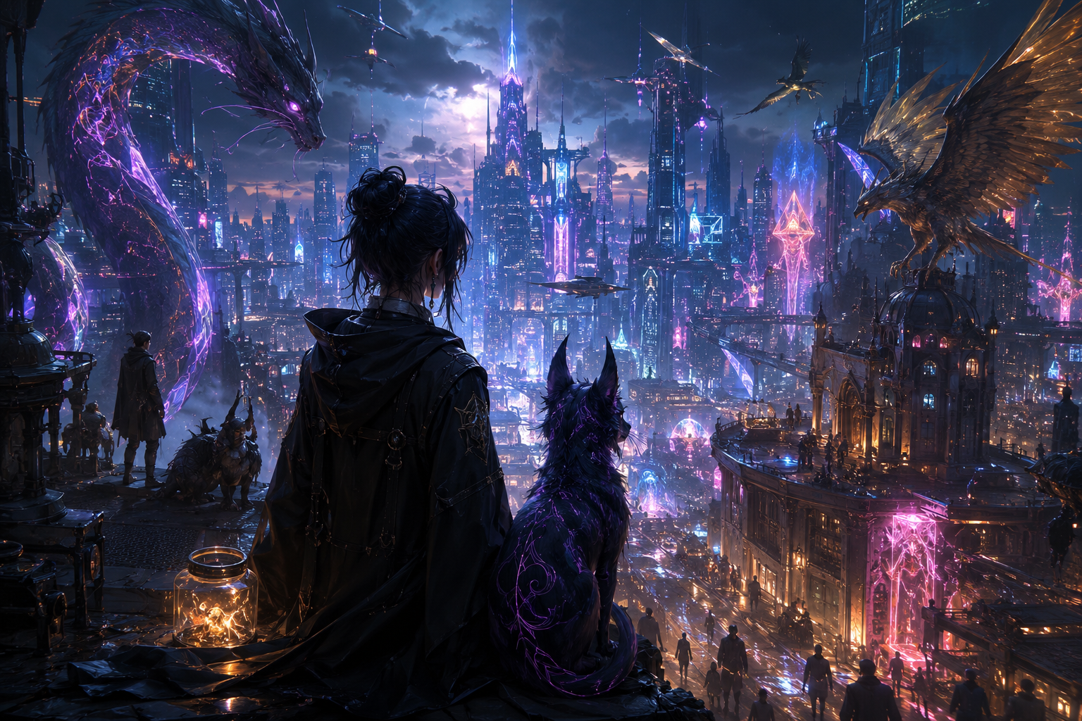 Cover art for 🎠Soulbound, a cyberpunk scenario on AI Dungeon