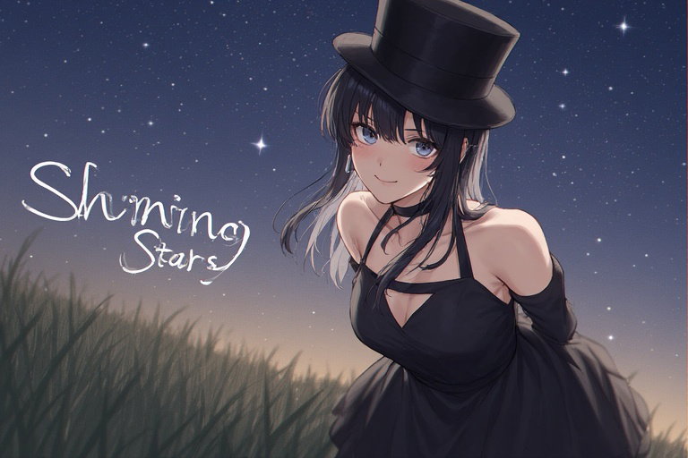 Cover art for Her Shining Star, a mystery scenario on AI Dungeon