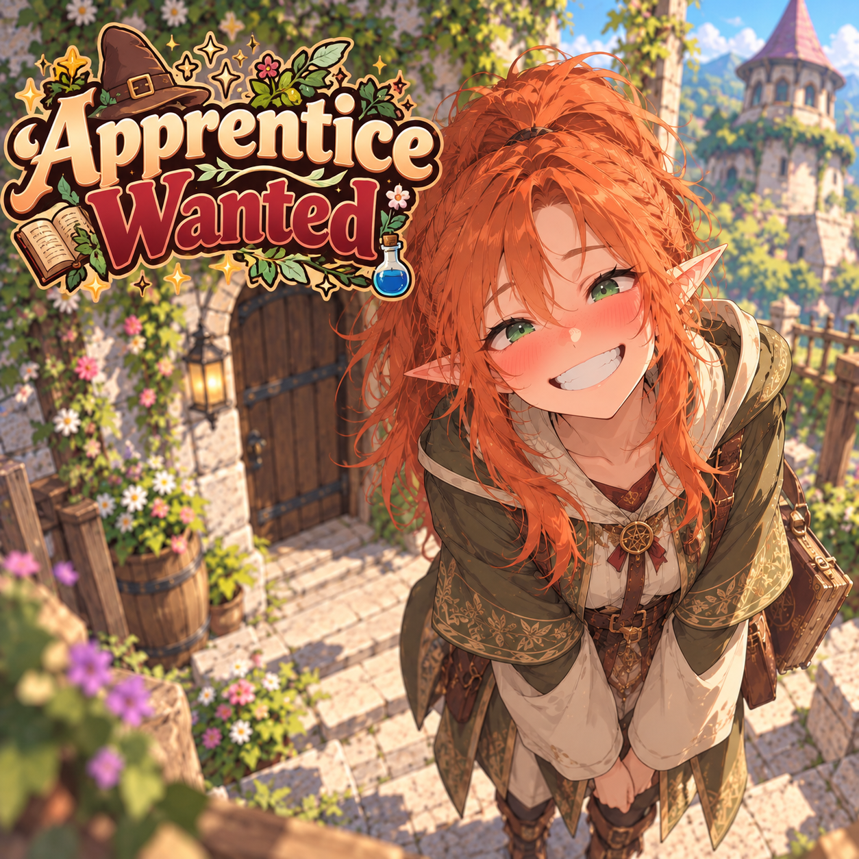 Cover art for Apprentice Wanted , a fantasy scenario on AI Dungeon