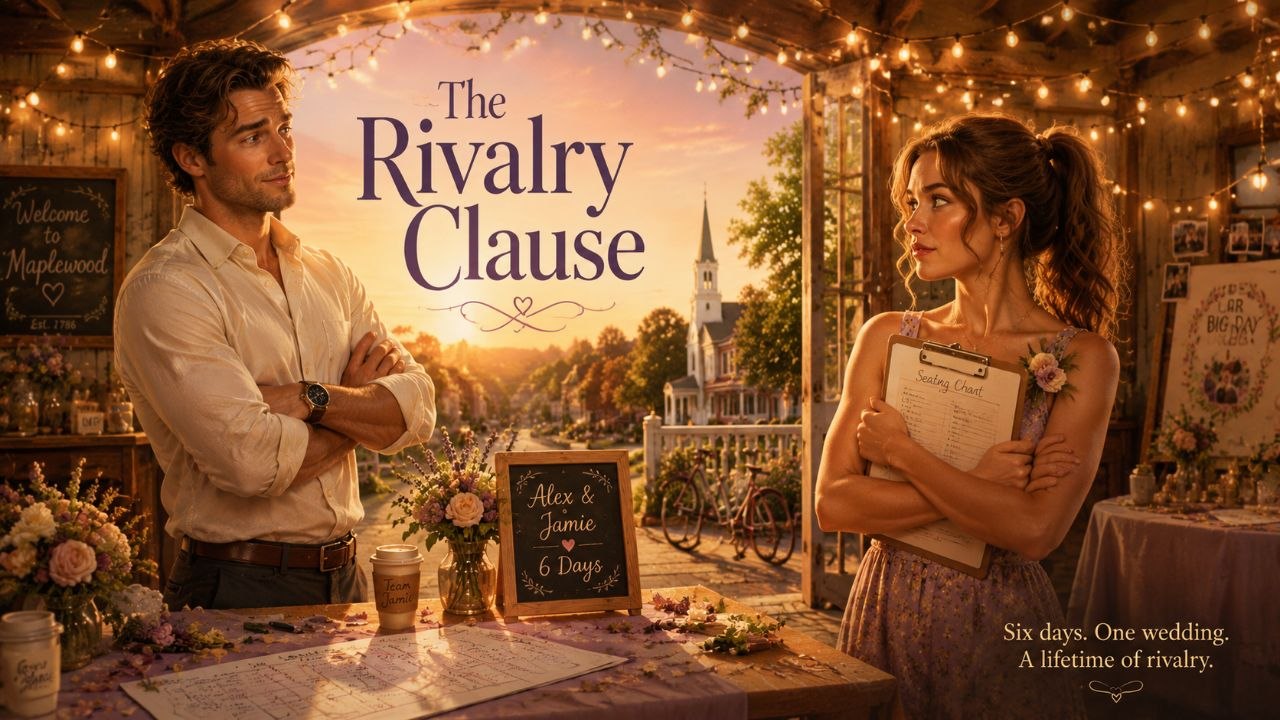 Cover art for The Rivalry Clause, a romance scenario on AI Dungeon