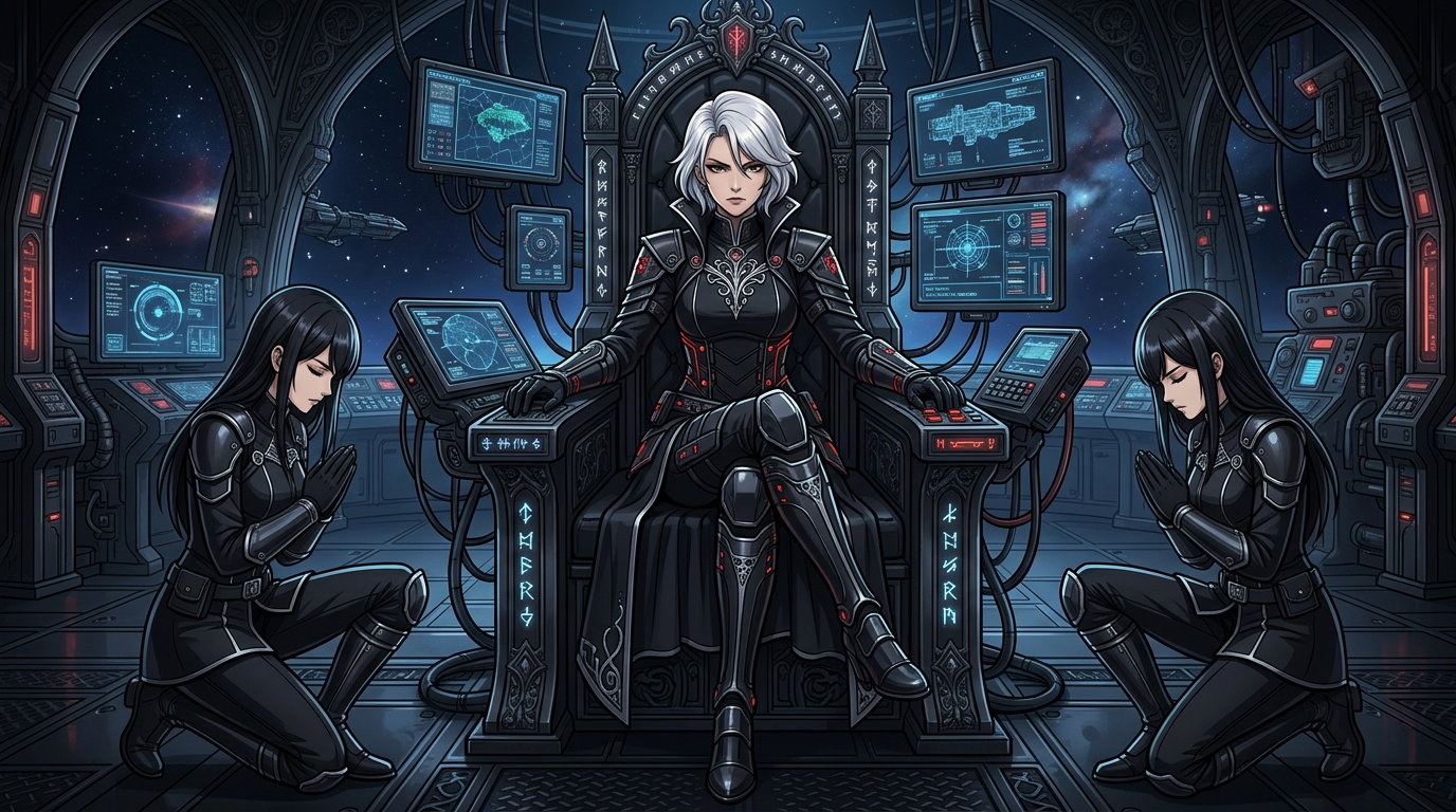 Cover art for The Inquisitor, a sci fi scenario on AI Dungeon