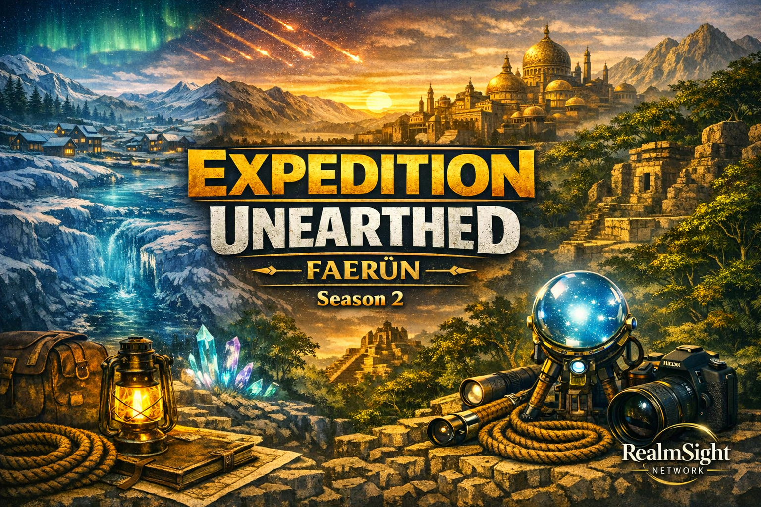 Cover art for Expedition Unearthed: Faerun (Season 2), a fantasy scenario on AI Dungeon