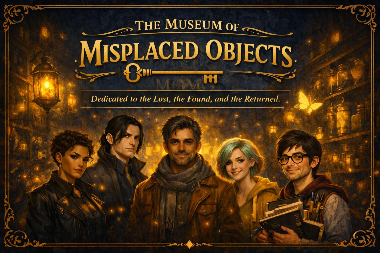 Cover art for MOMO: The Museum of Misplaced Objects, a lost scenario on AI Dungeon