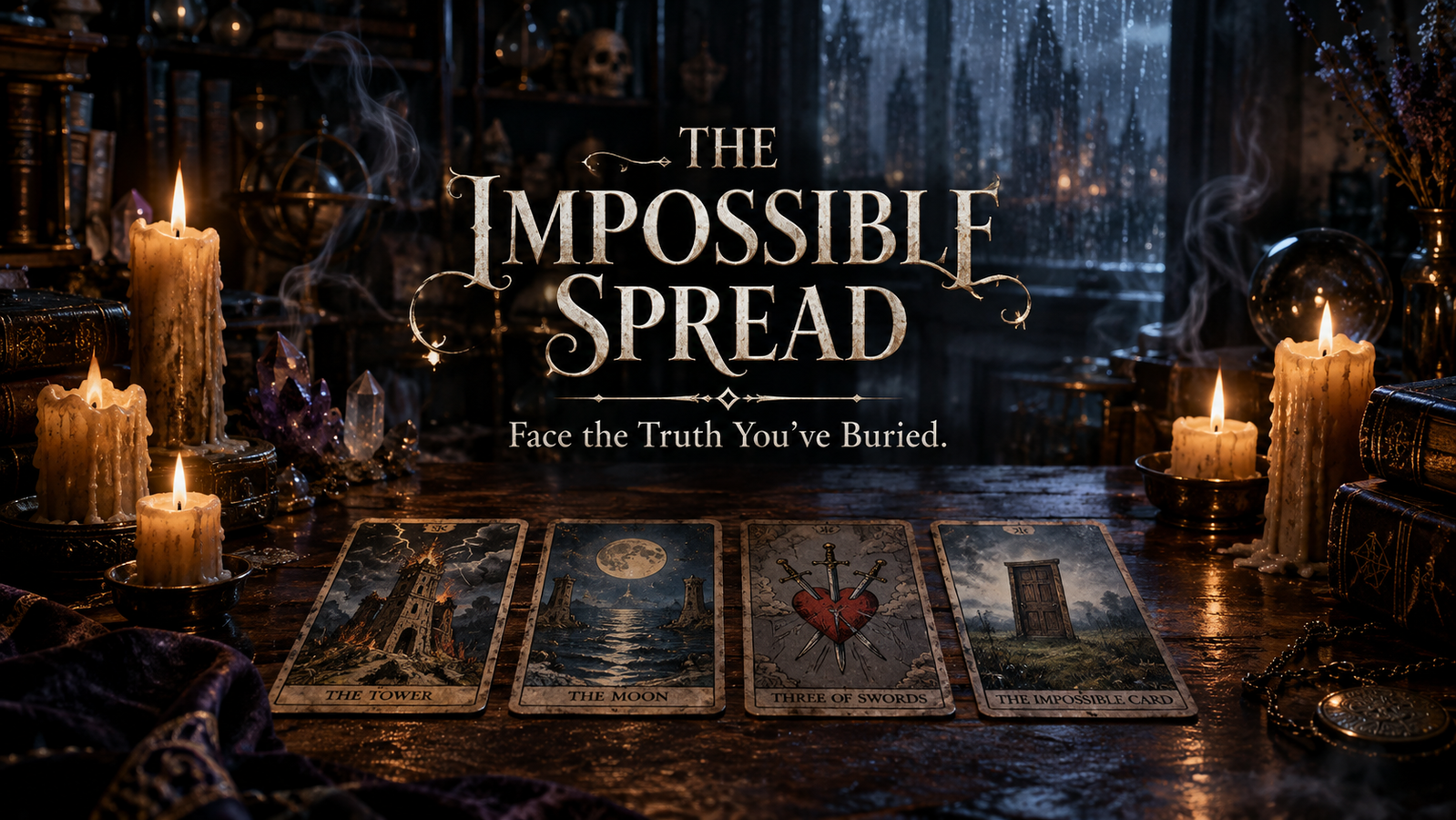 Cover art for The Impossible Spread, a modern scenario on AI Dungeon