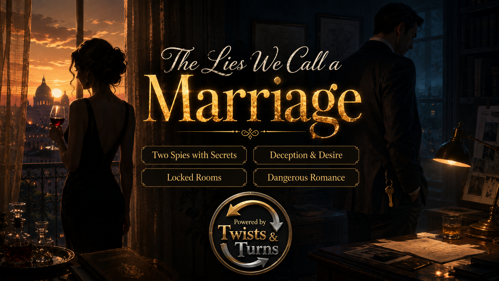 Cover art for The Lies We Call a Marriage, a drama scenario on AI Dungeon
