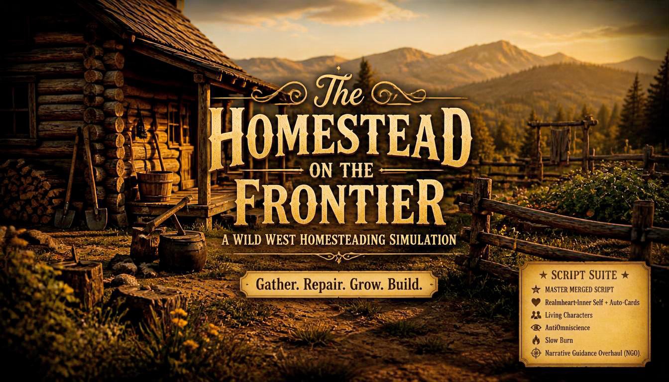 Cover art for The Homestead on the Frontier - A Homesteading Sim, a slice of life scenario on AI Dungeon