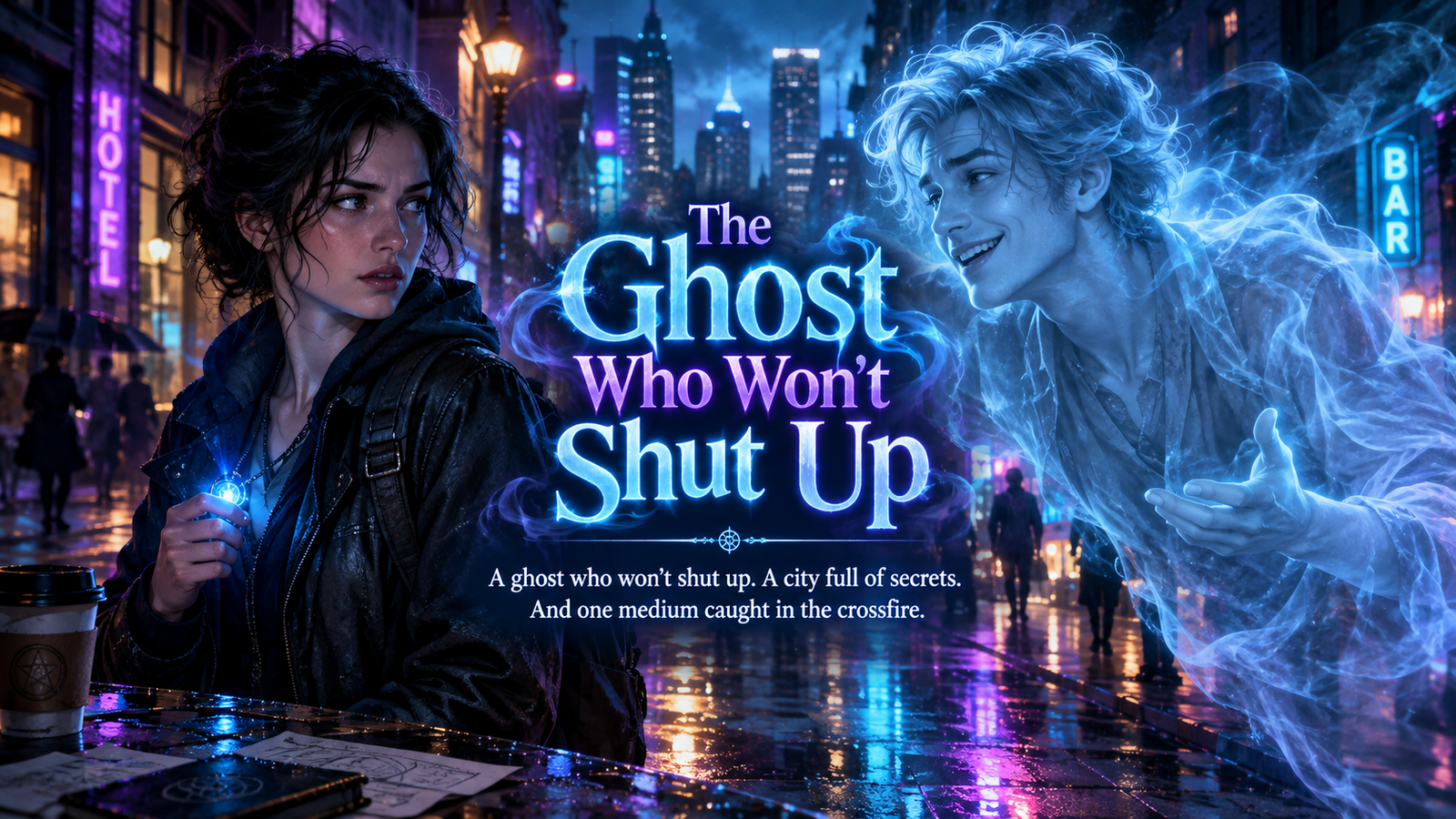 Cover art for The Ghost Who Won’t Shut Up, a fantasy scenario on AI Dungeon