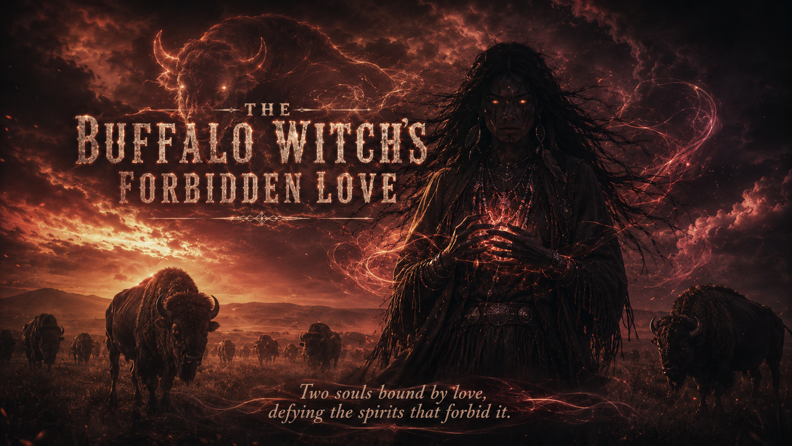 Cover art for The Buffalo Witch's Forbidden Love, a horror scenario on AI Dungeon