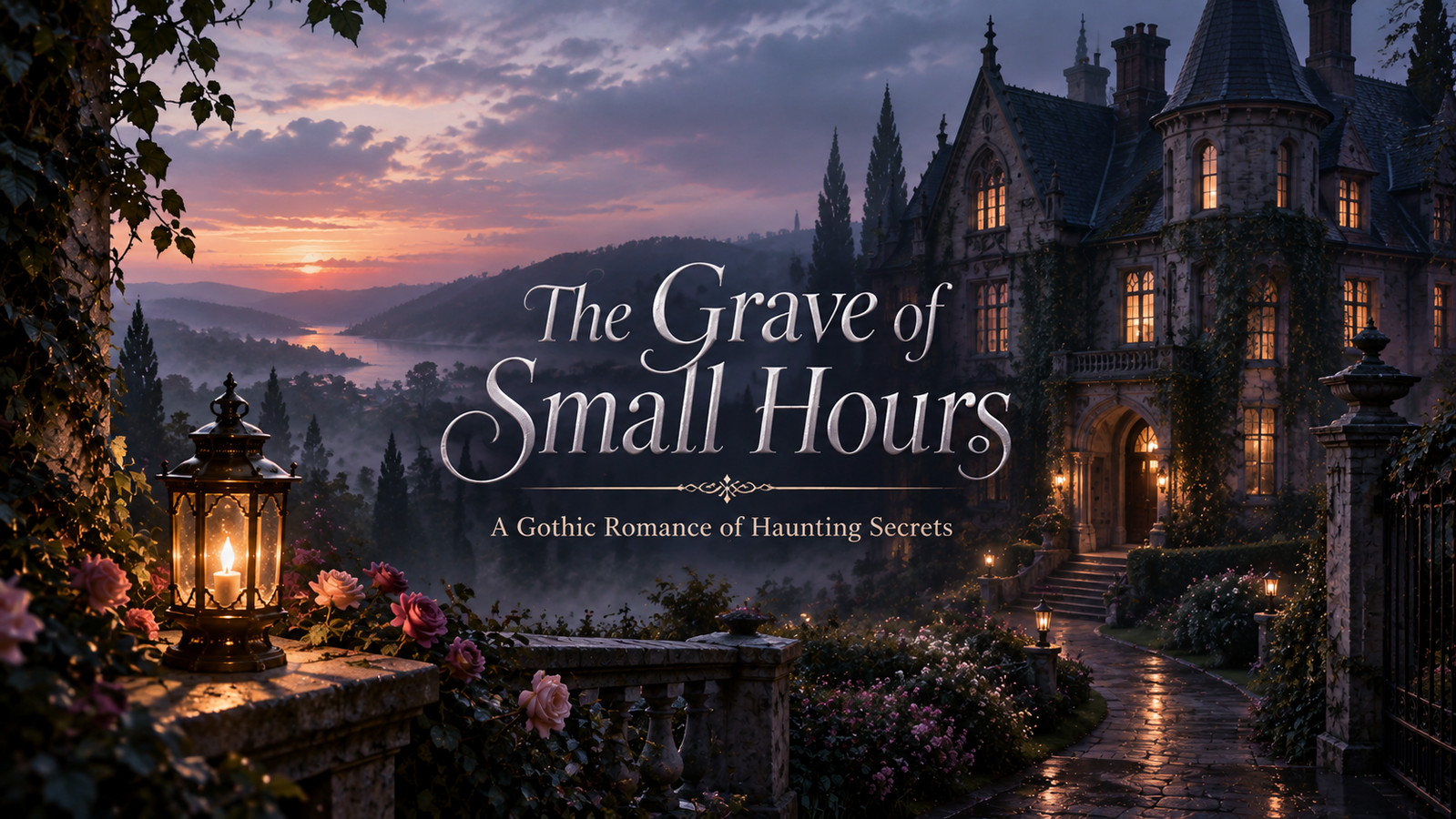 Cover art for The Grave of Small Hours, a romance scenario on AI Dungeon