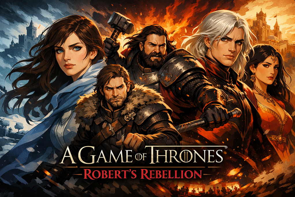 Cover art for A Game of Thrones : Robert's Rebellion, an agot scenario on AI Dungeon