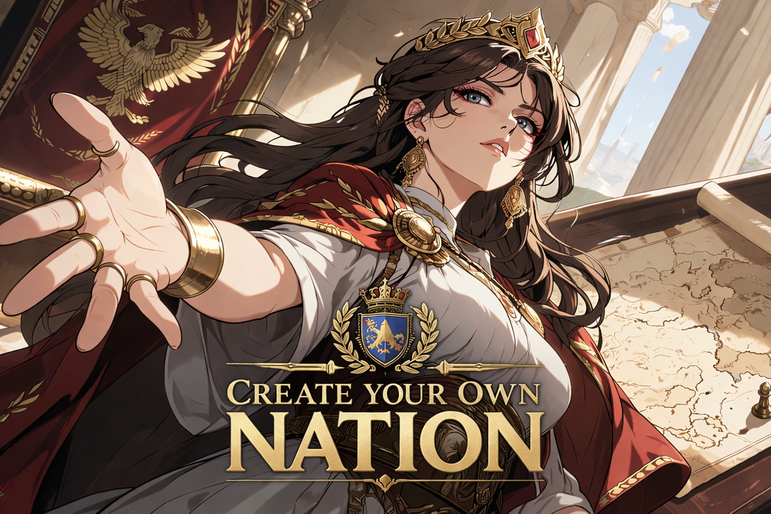 Cover art for Your Own Nation, a sandbox scenario on AI Dungeon