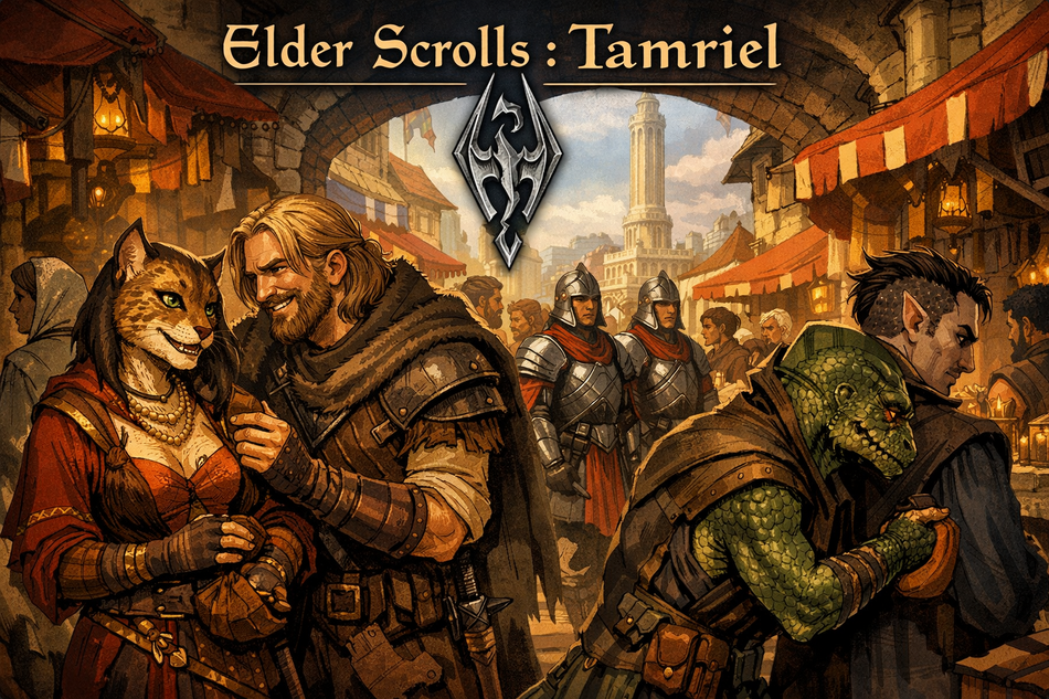 Cover art for Elder Scrolls: Tamriel, a tamriel scenario on AI Dungeon