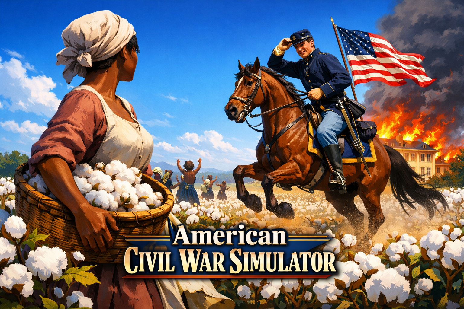 Cover art for American Civil War Simulator, a historical scenario on AI Dungeon