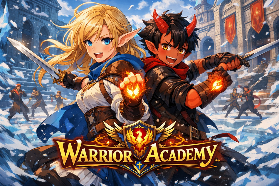 Cover art for Warrior Academy : Bound Together, a fantasy scenario on AI Dungeon