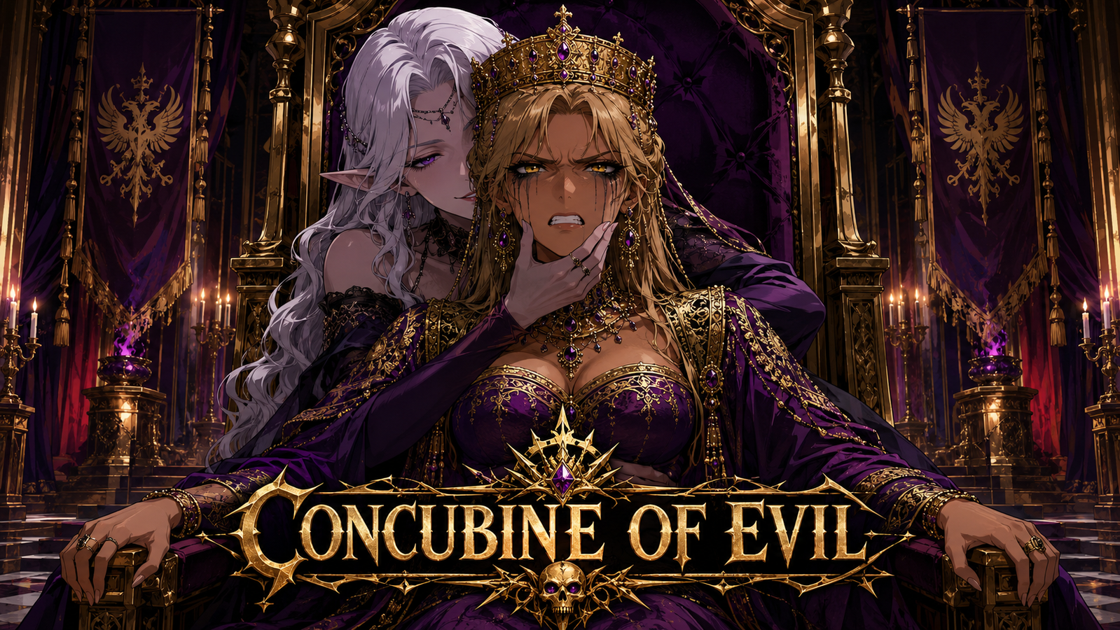 Cover art for Concubine of Evil, a fantasy scenario on AI Dungeon