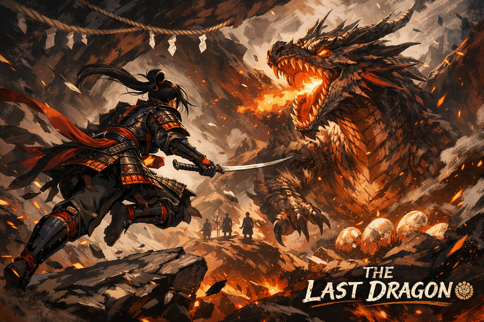 Cover art for The Last Dragon, a dragon scenario on AI Dungeon