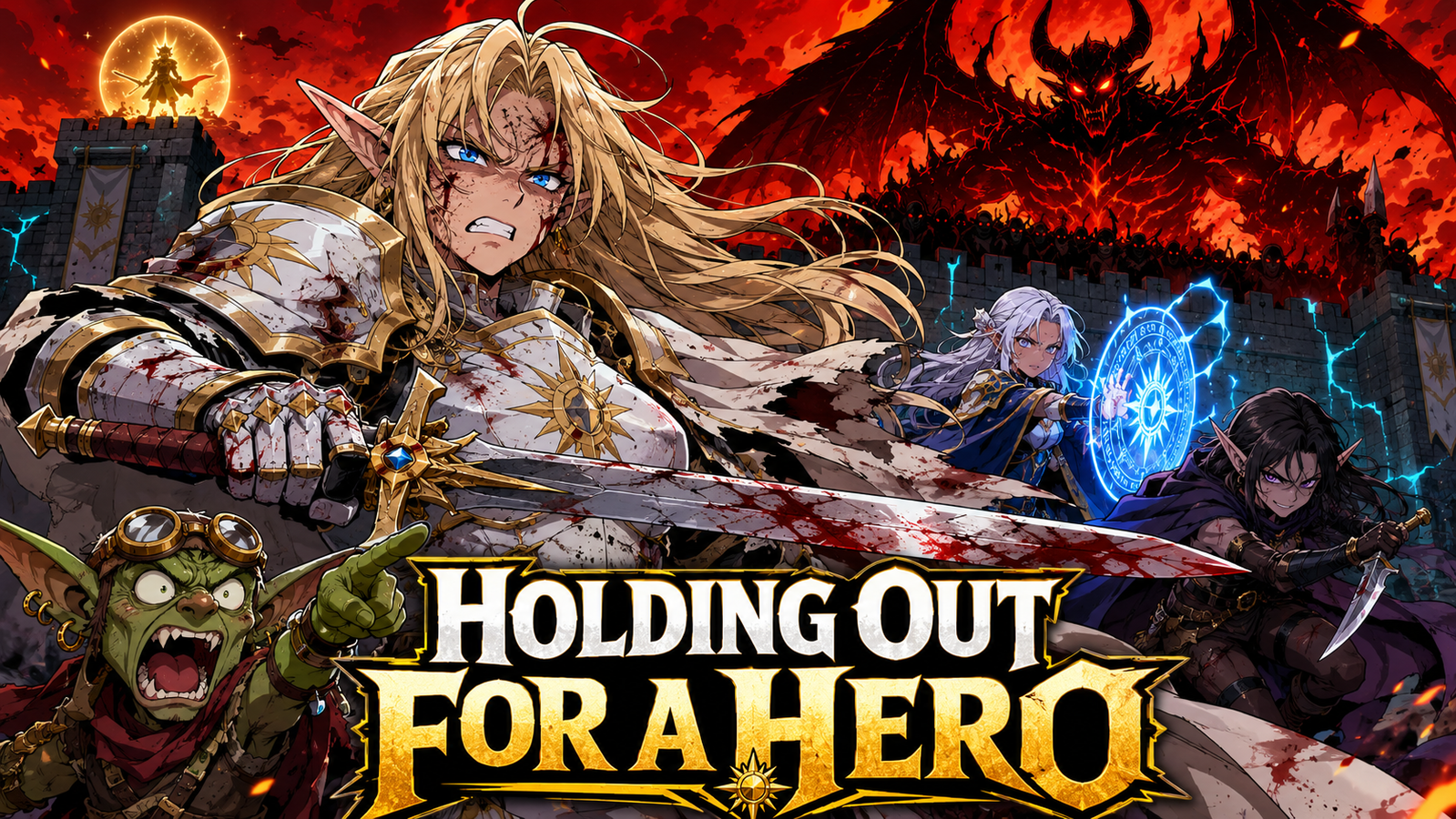 Cover art for Holding Out for a Hero, a romance scenario on AI Dungeon