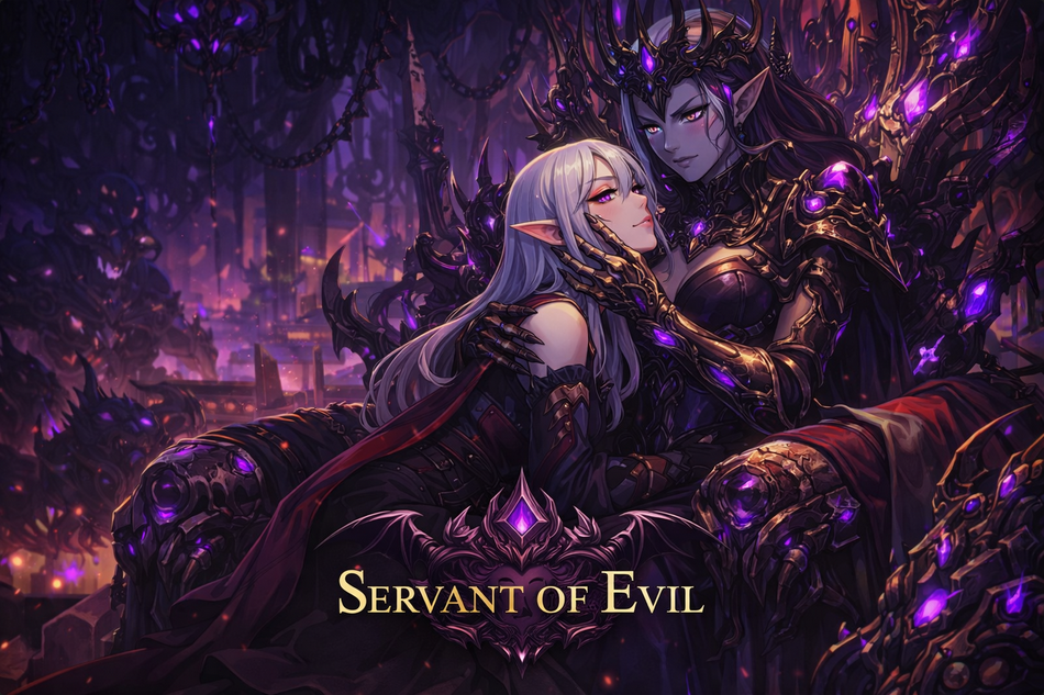 Cover art for Servant of Evil, a fantasy scenario on AI Dungeon