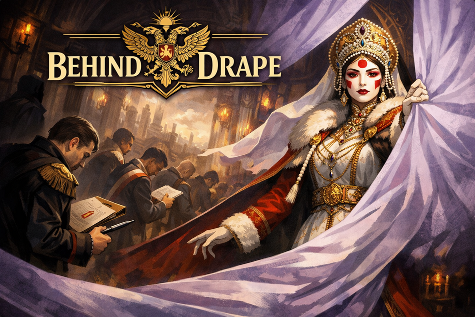 Cover art for Behind the drape, an empire scenario on AI Dungeon