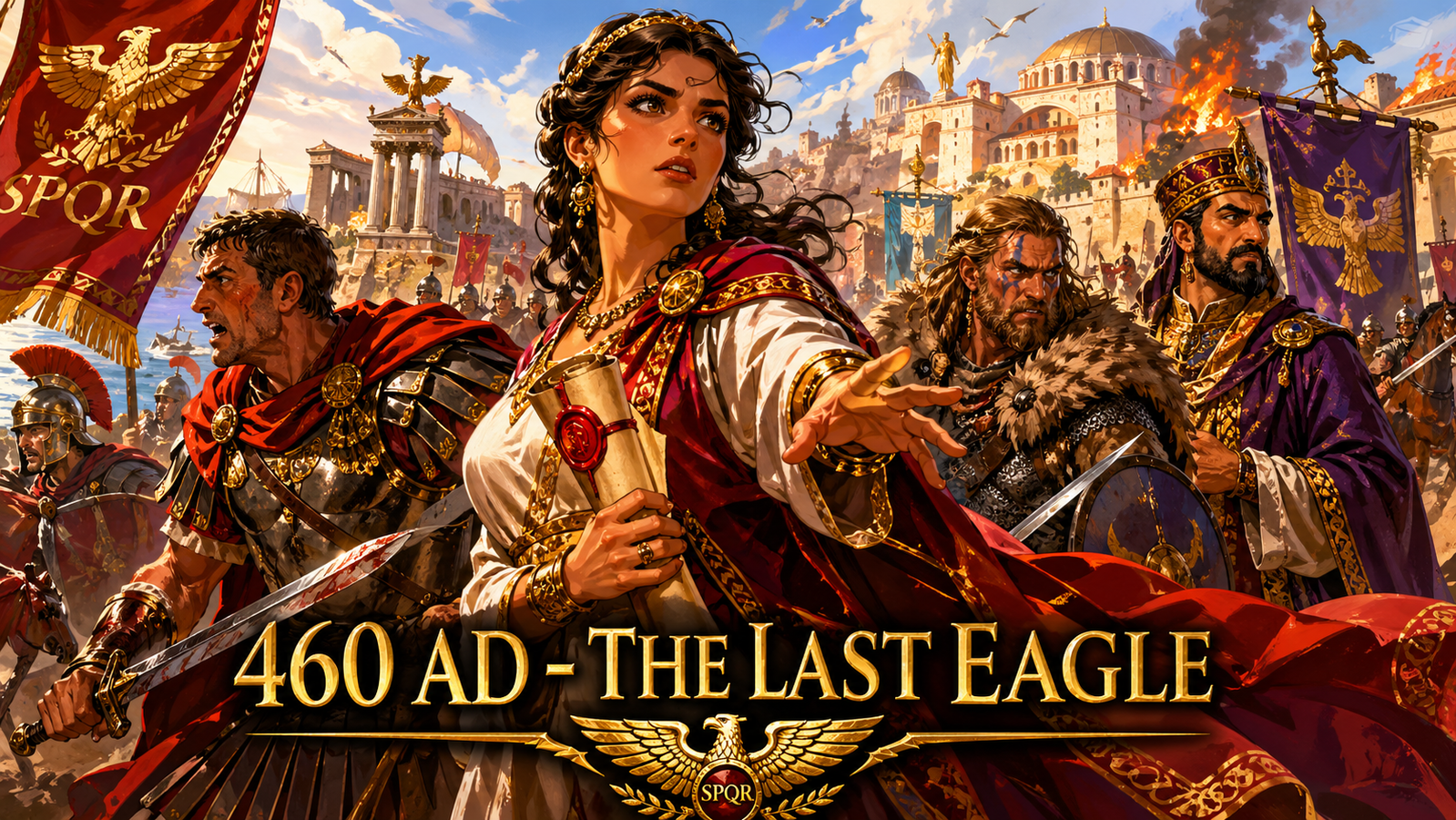 Cover art for 460 A.D - The Last Eagle, a rome scenario on AI Dungeon