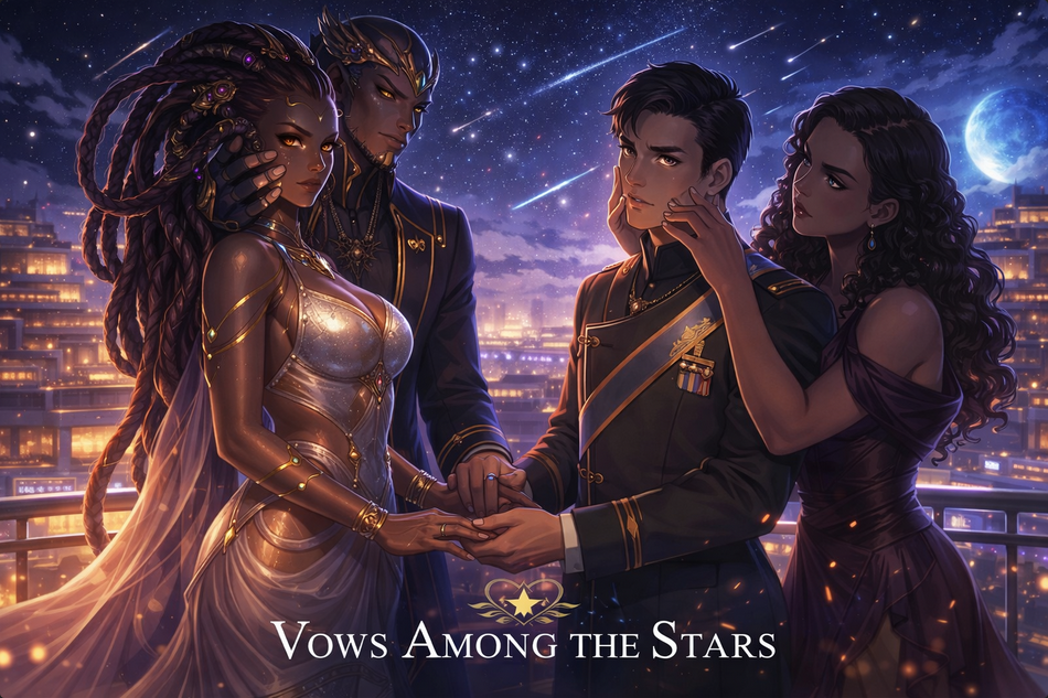 Cover art for Vows Among the Stars, a scifi scenario on AI Dungeon
