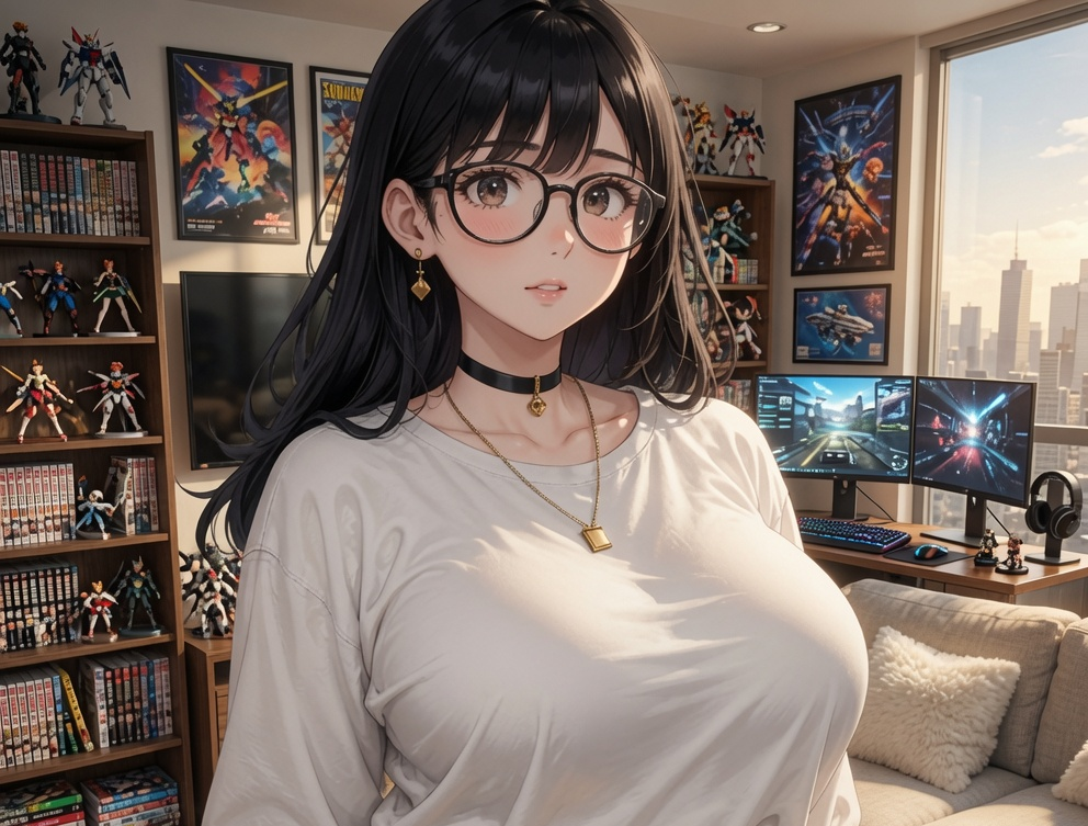 Cover art for Beautiful Nerdy Roommate., a slice of life scenario on AI Dungeon