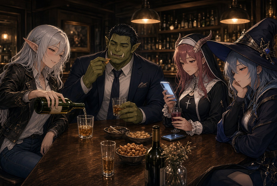 Cover art for Your party got lost in a modern world., an auto cards scenario on AI Dungeon