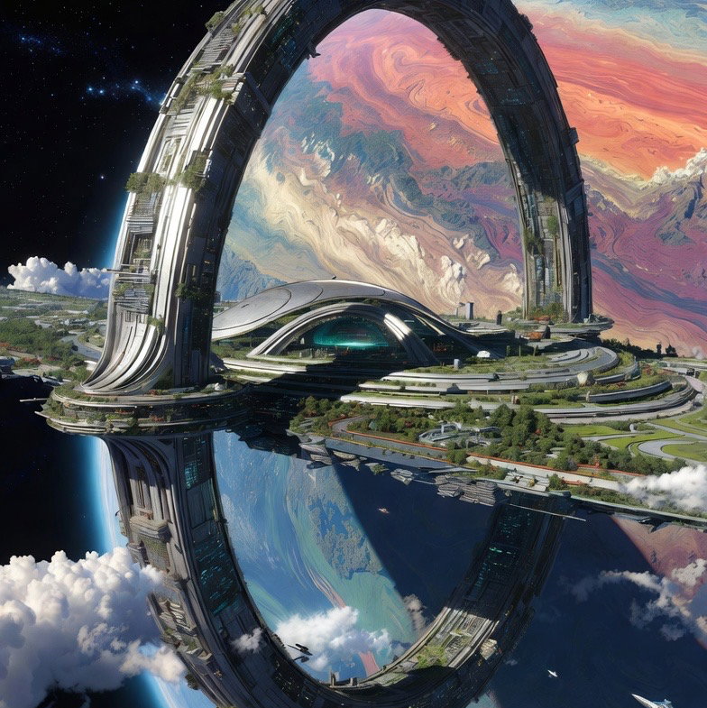 Cover art for Orion Star Institute, a sci fi scenario on AI Dungeon