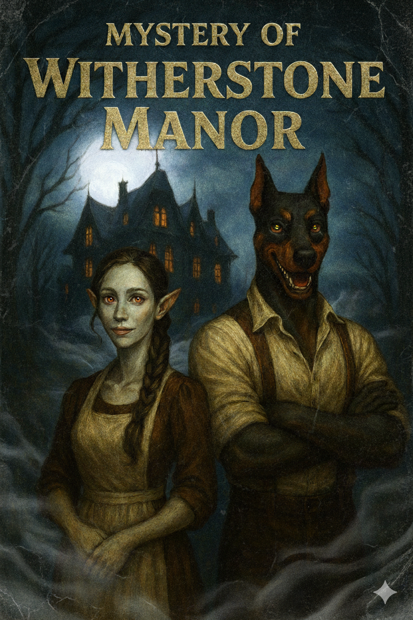 Cover art for Mystery of Witherstone Manor, an inner self scenario on AI Dungeon
