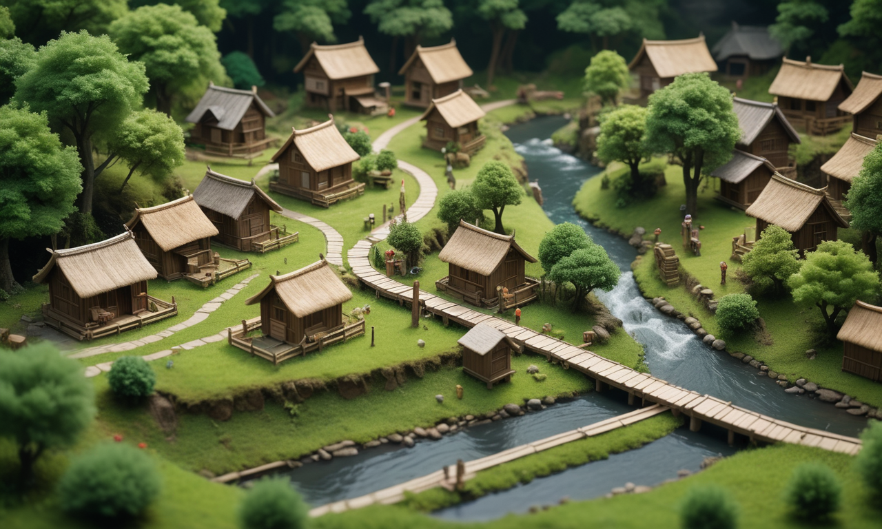Cover art for God of the tiniest village, an autocards scenario on AI Dungeon