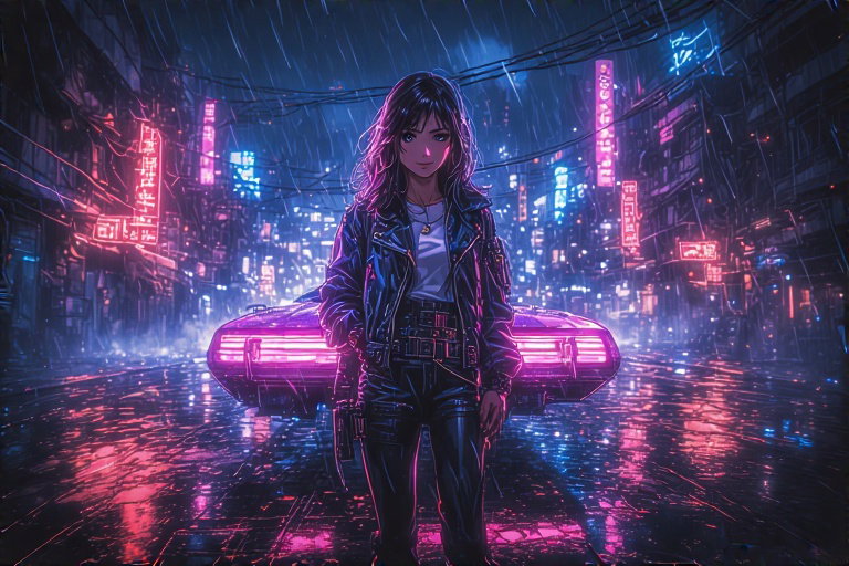Cover art for Cloudpunk Tales, a cyberpunk scenario on AI Dungeon