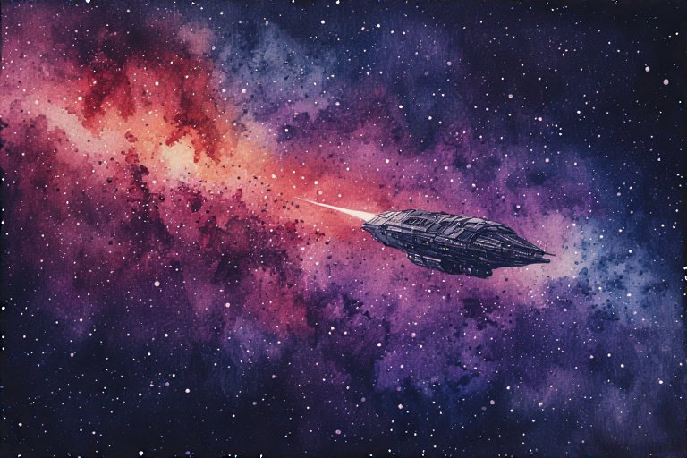 Cover art for Starlight Rescue, a science fiction scenario on AI Dungeon