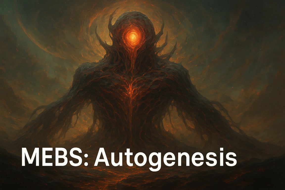 Cover art for MEBS: Autogenesis, a custom scenario on AI Dungeon