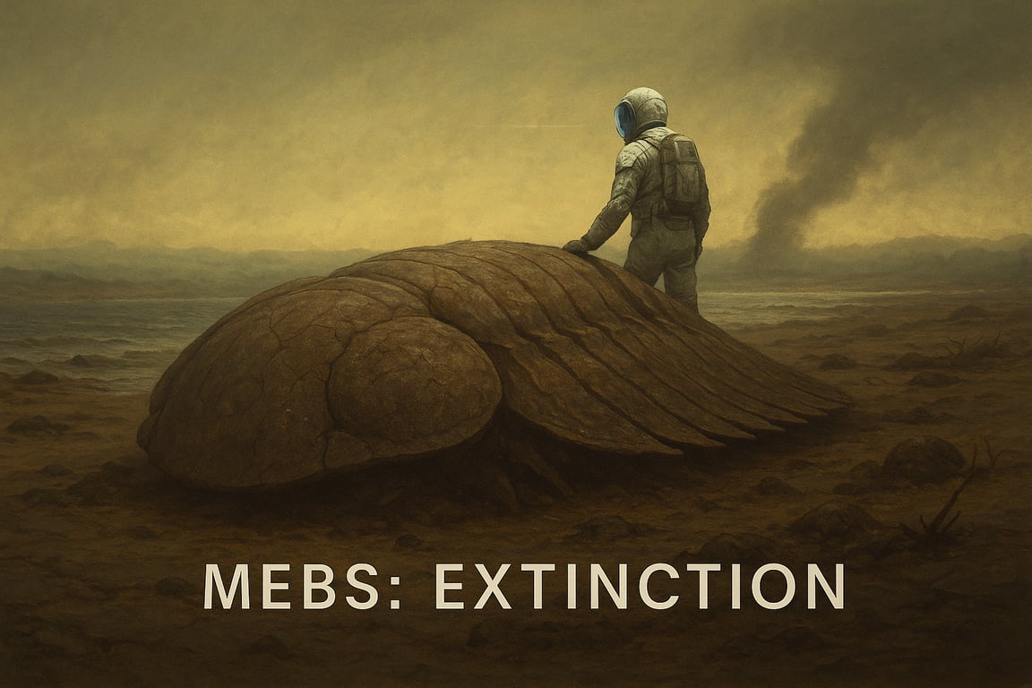 Cover art for MEBS: Extinction, a sci fi scenario on AI Dungeon