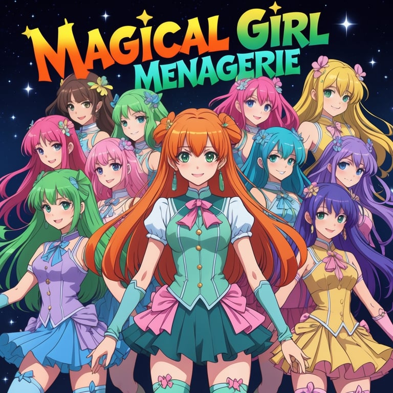 Cover art for Magical Girl Menagerie - AC/IS , a magical girl scenario on AI Dungeon