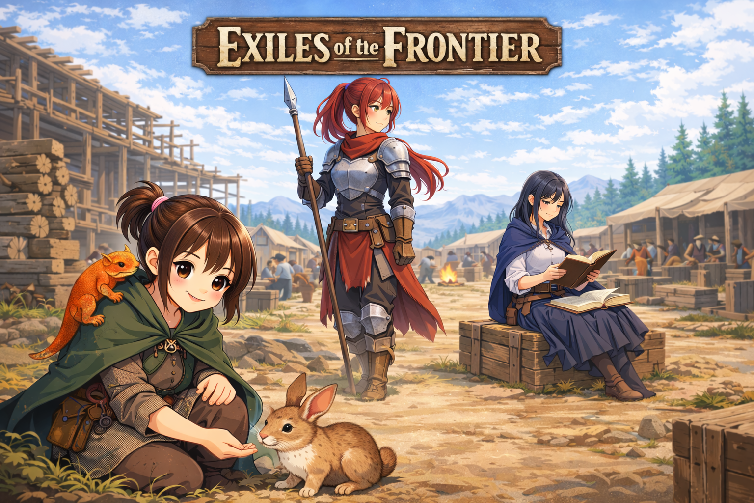 Cover art for Exiles of the Frontier, a fantasy scenario on AI Dungeon