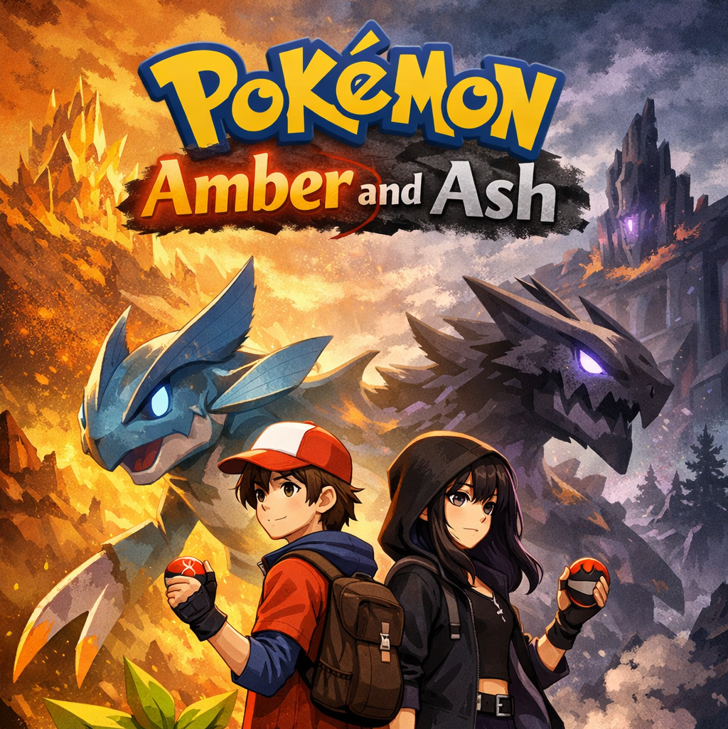 Cover art for Pokémon: Amber and Ash, a pokemon scenario on AI Dungeon