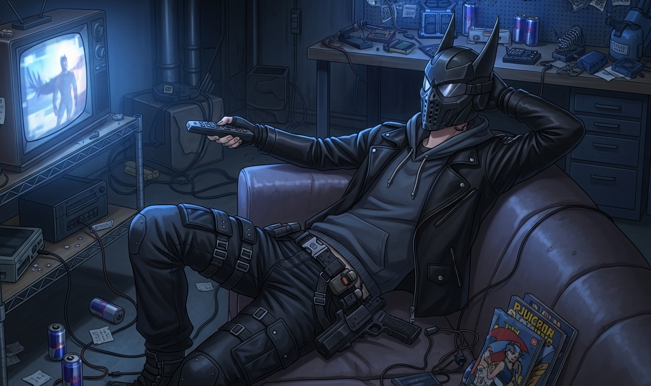 Cover art for IRL Batman, a batman scenario on AI Dungeon