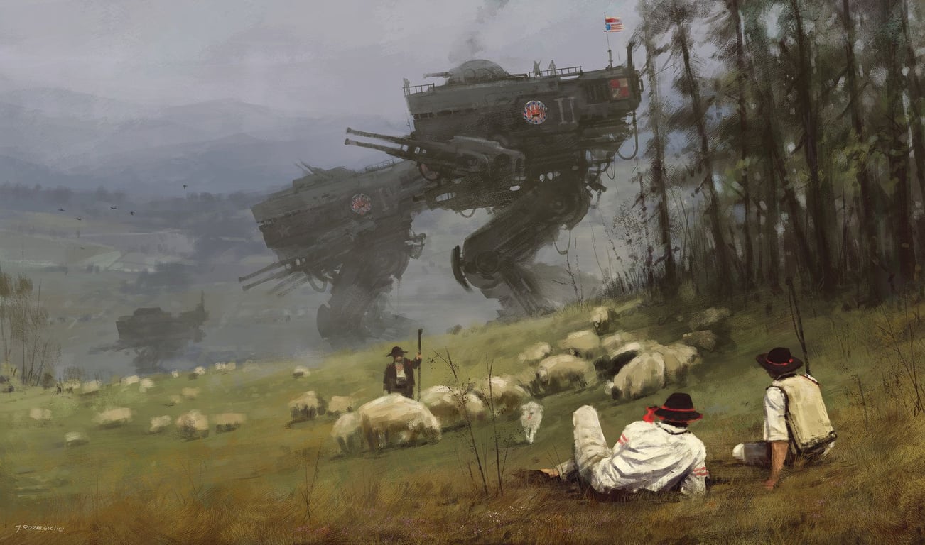 Cover art for The Iron Trench: 1920, an alternative history scenario on AI Dungeon