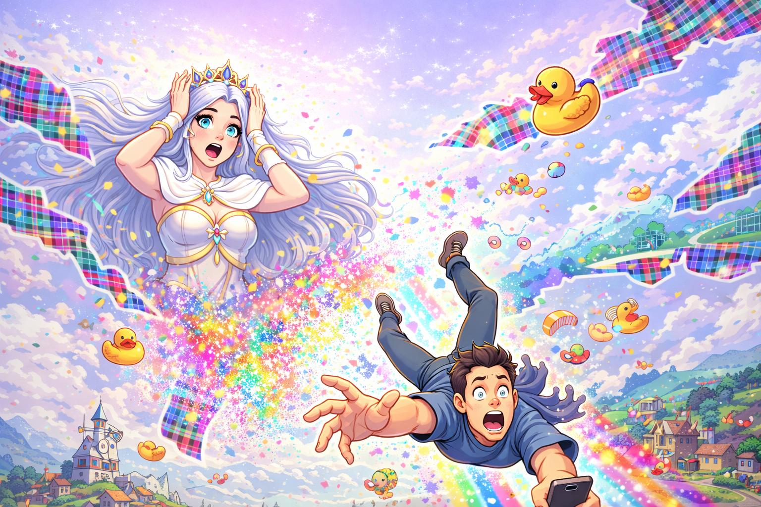 Cover art for The World of Sylphia: Chaos Eternal, a comedy scenario on AI Dungeon